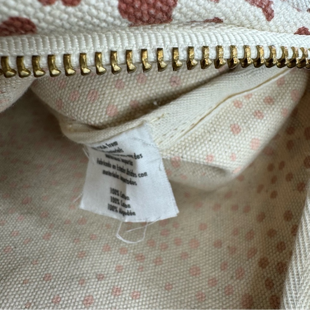 Erin Flett for Anthropologie Clay Polka Dot Canvas & Leather Jen Bag - Picture 11 of 15